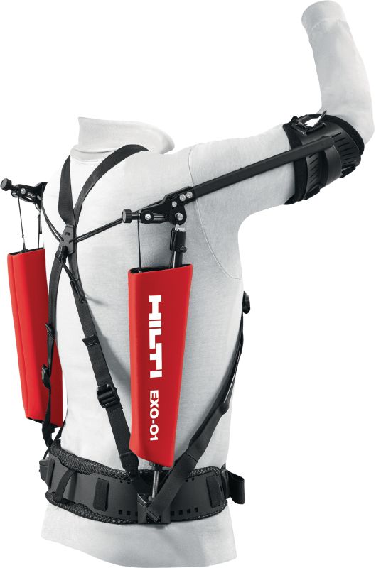 Overhead exoskeleton Passive exoskeleton to relieve strain on shoulders and arms during overhead installation work