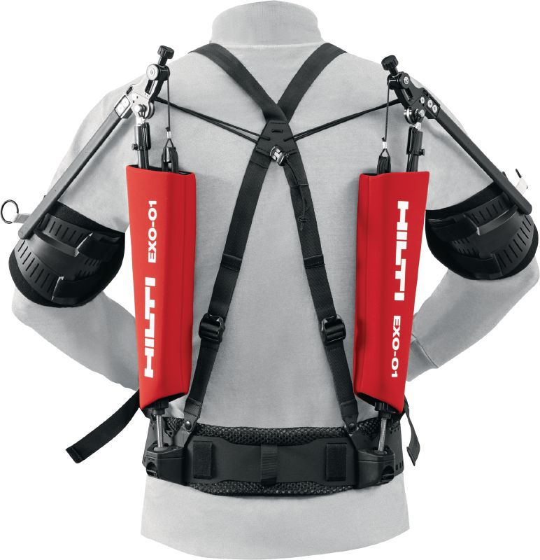 Overhead exoskeleton Passive exoskeleton to relieve strain on shoulders and arms during overhead installation work