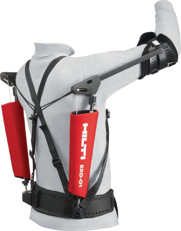 Overhead exoskeleton Passive exoskeleton to relieve strain on shoulders and arms during overhead installation work